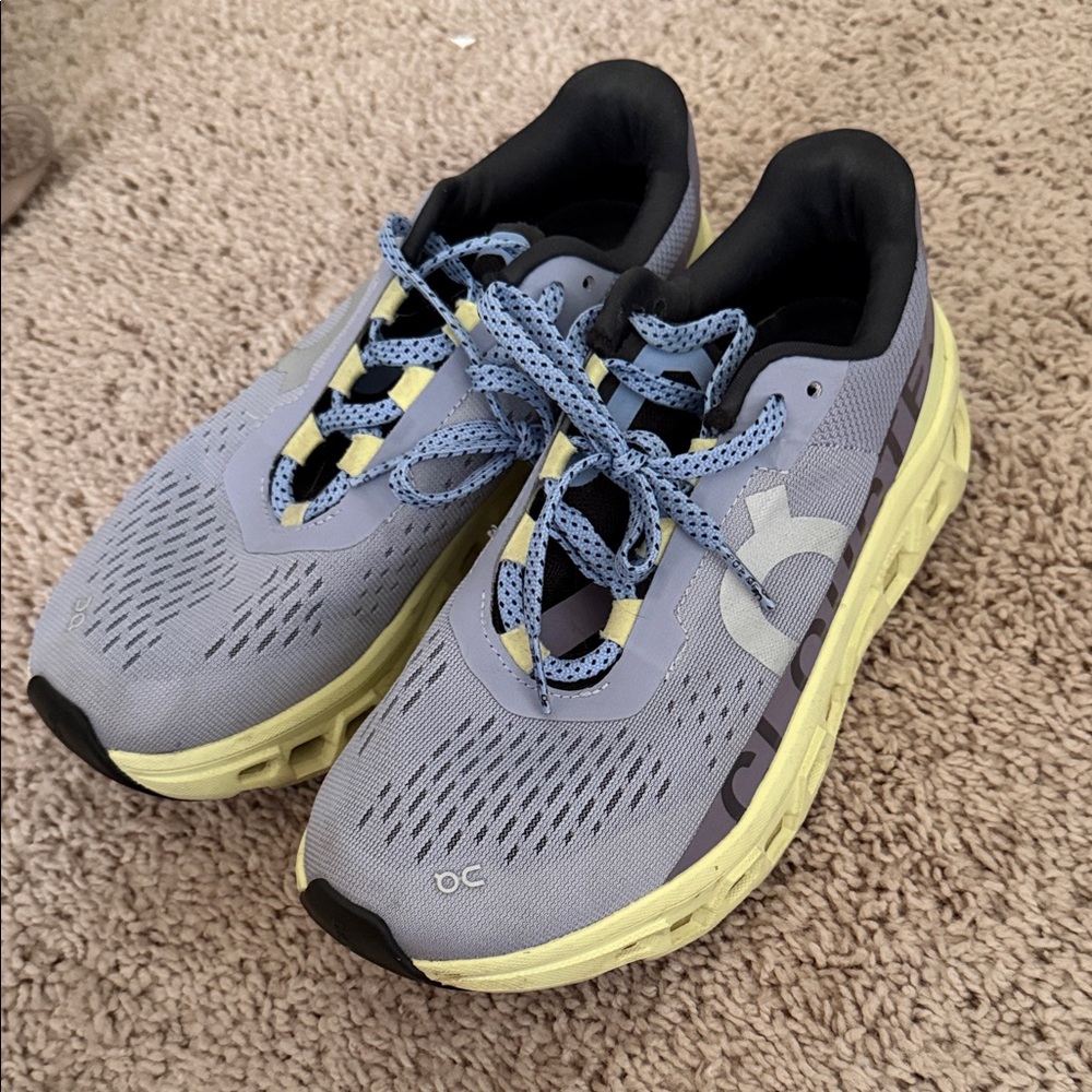On Running Women's Shoes - Gray and Yellow